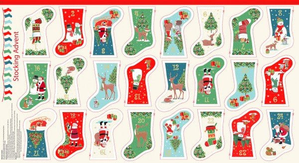 Santa - Merry Mini Stocking - Licence To Quilt