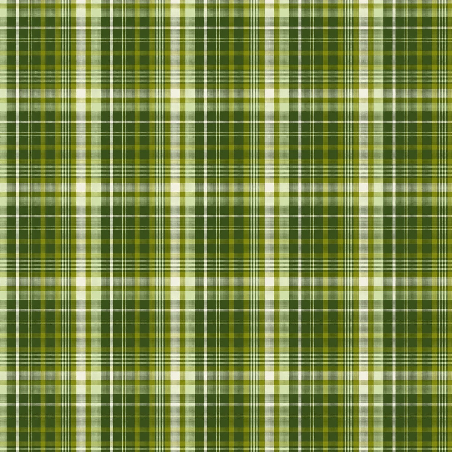Cats N Quilts - Plaid Happy Green - Licence To Quilt