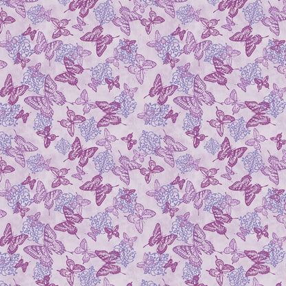 Cats N Quilts - Butterfly Medallion Fuchsia - Licence To Quilt