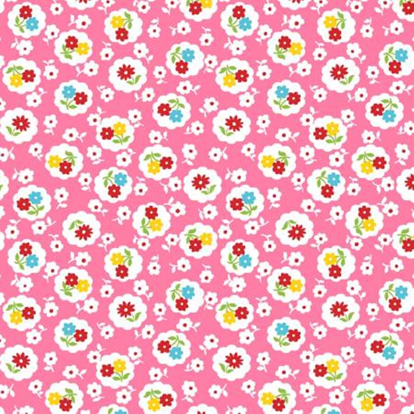 Playtime c. 1930 - Floral Pink - Licence To Quilt