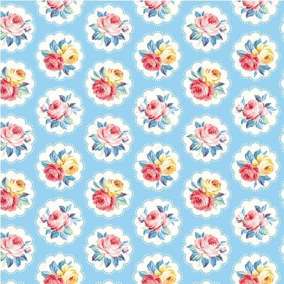 Country Cottage - Sunlit Days Blue - Licence To Quilt